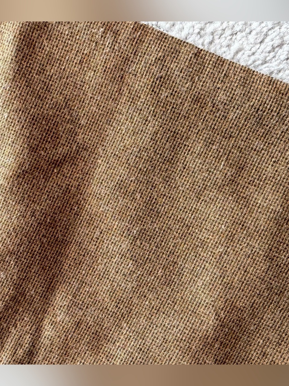 Zara Boys Tan and Mustard tapered Corduroy-Trim Pants with pocket sz 11/12